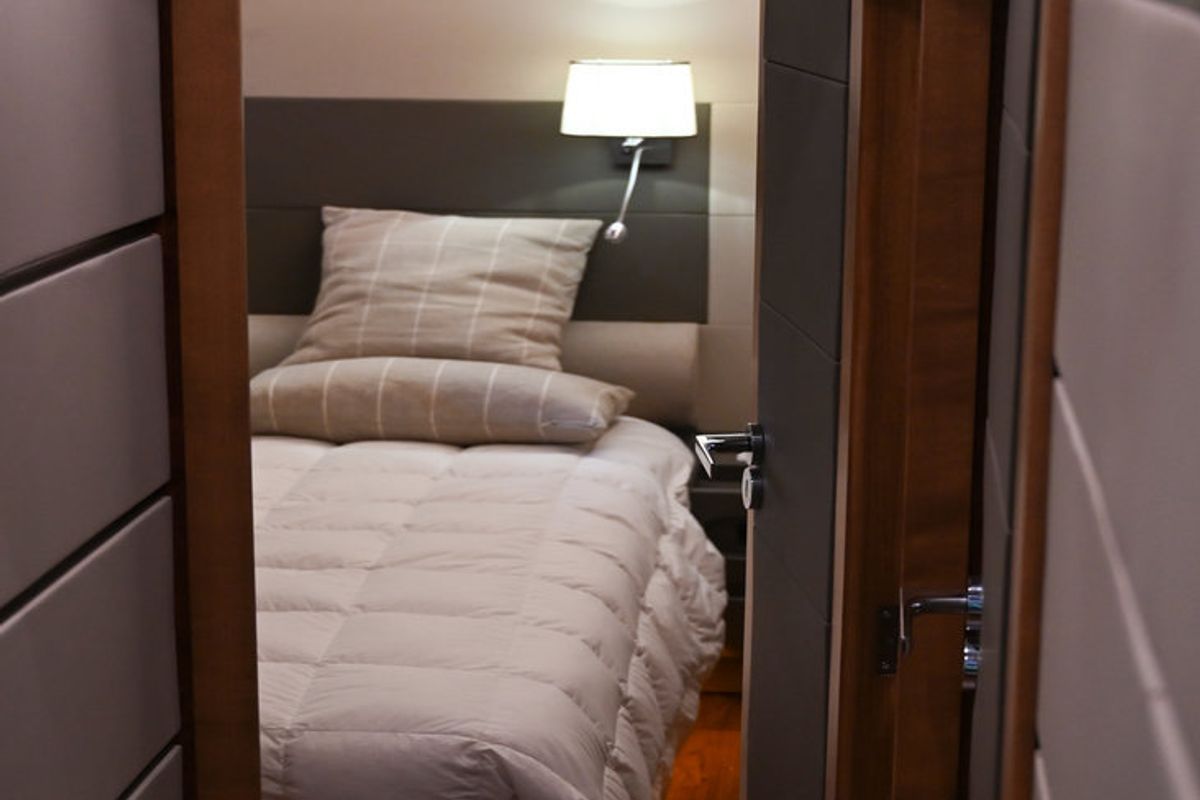 Cabin on Maeva Star, a Leopard 23 yacht at Milazzo, Italy