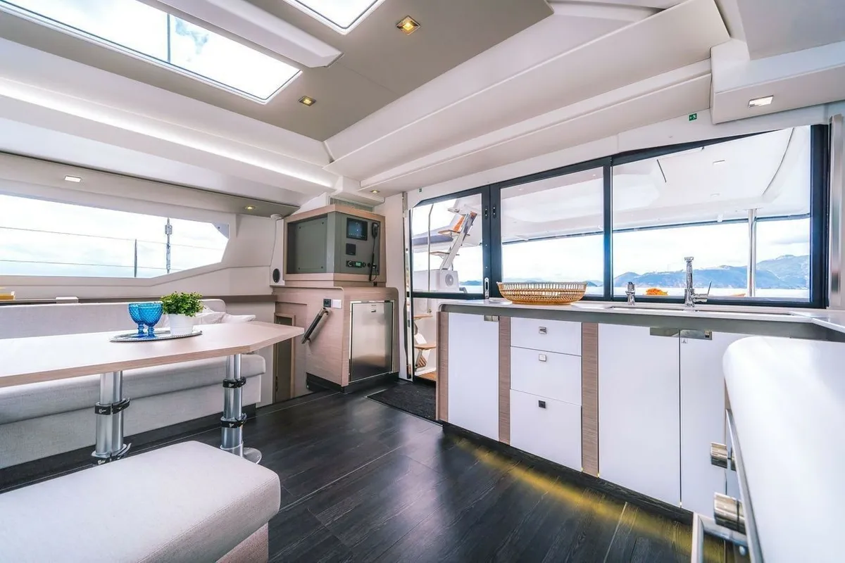 Premium +, a Fountaine Pajot Tanna 47 catamaran at Pointe-à-Pitre, France