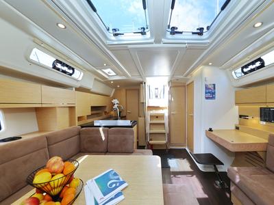 Salon of Apollo, a Hanse Yachts Hanse 458 sailboat at Grad Biograd na Moru, Croatia