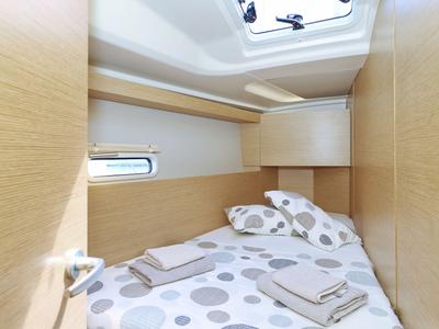 Cabin on Apollo, a Hanse Yachts Hanse 458 sailboat at Grad Biograd na Moru, Croatia
