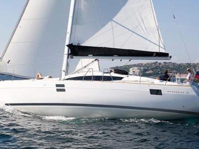 Exterior view of Shamal, a Elan Impression 40 sailboat at Grad Biograd na Moru, Croatia