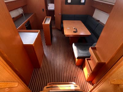 Galley of Volantis 9, a Bavaria Cruiser 46 sailboat at Kos, Greece