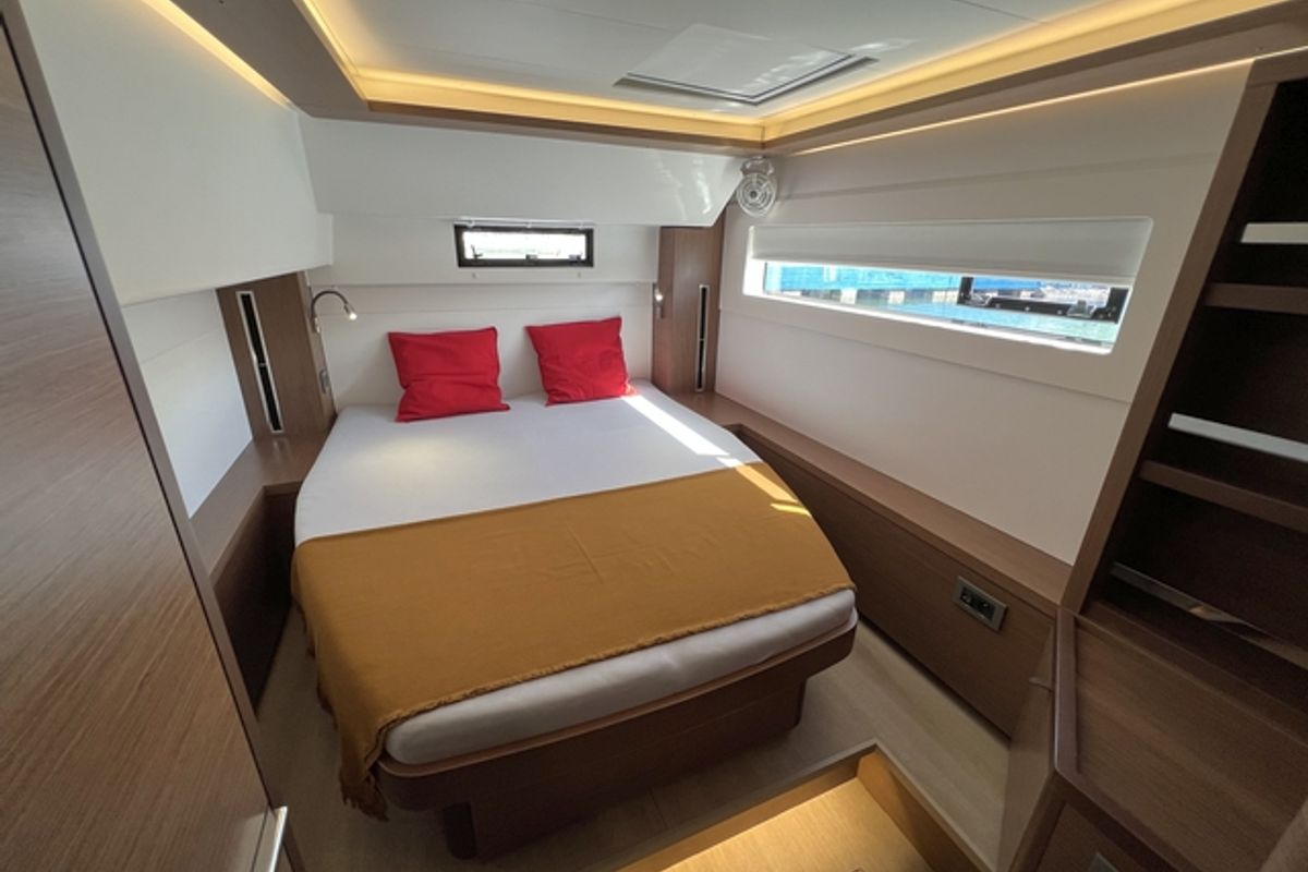 Cabin on Sol Griso, a Lagoon 46 catamaran at Cienfuegos, Cuba