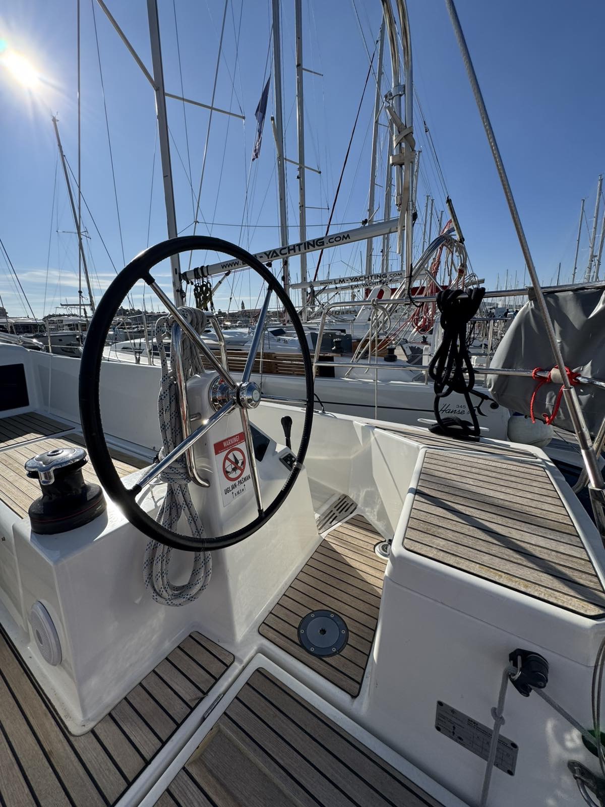 Sea Star, a Jeanneau Sun Odyssey 440 sailboat at Grad Biograd na Moru, Croatia