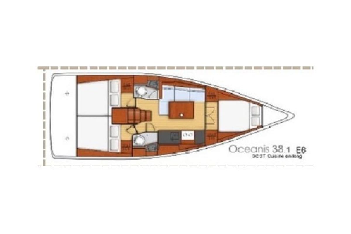 Elisa, a Beneteau Oceanis 38.1 sailboat at Municipal Unit of Lefkada, Greece