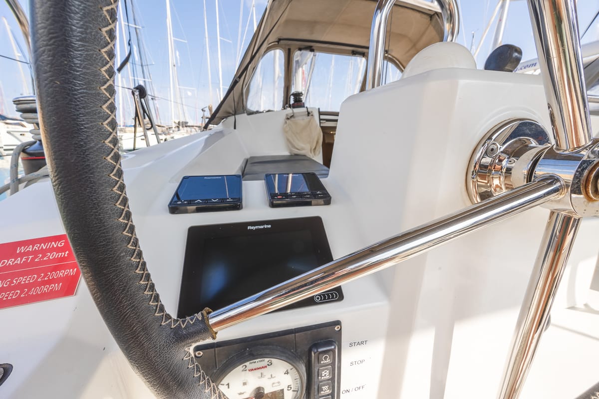 Elisa, a Beneteau Oceanis 38.1 sailboat at Municipal Unit of Lefkada, Greece