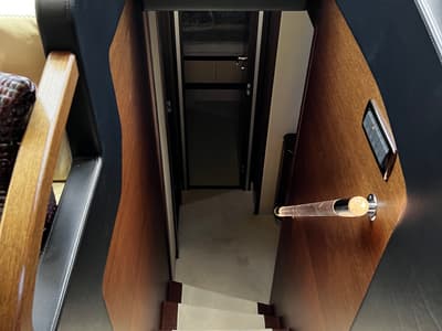 Galley of Quo Vadis, a Dominator 680 yacht at Grad Šibenik, Croatia