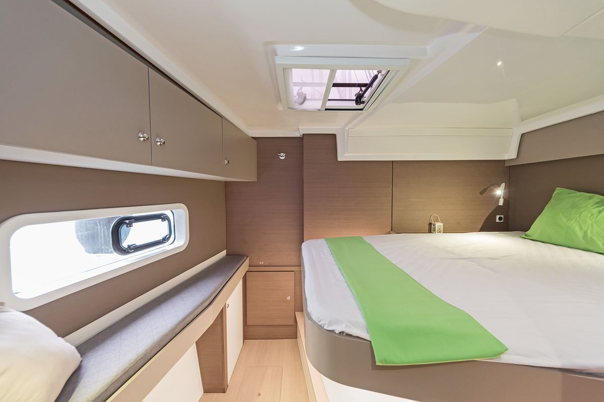 Cabin on Phoenix, a Bali Catspace catamaran at Municipal Unit of Lefkada, Greece