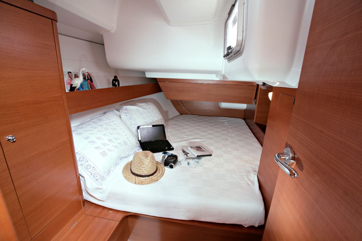 Cabin on China Girl, a Dufour 375 GL sailboat at Grad Šibenik, Croatia