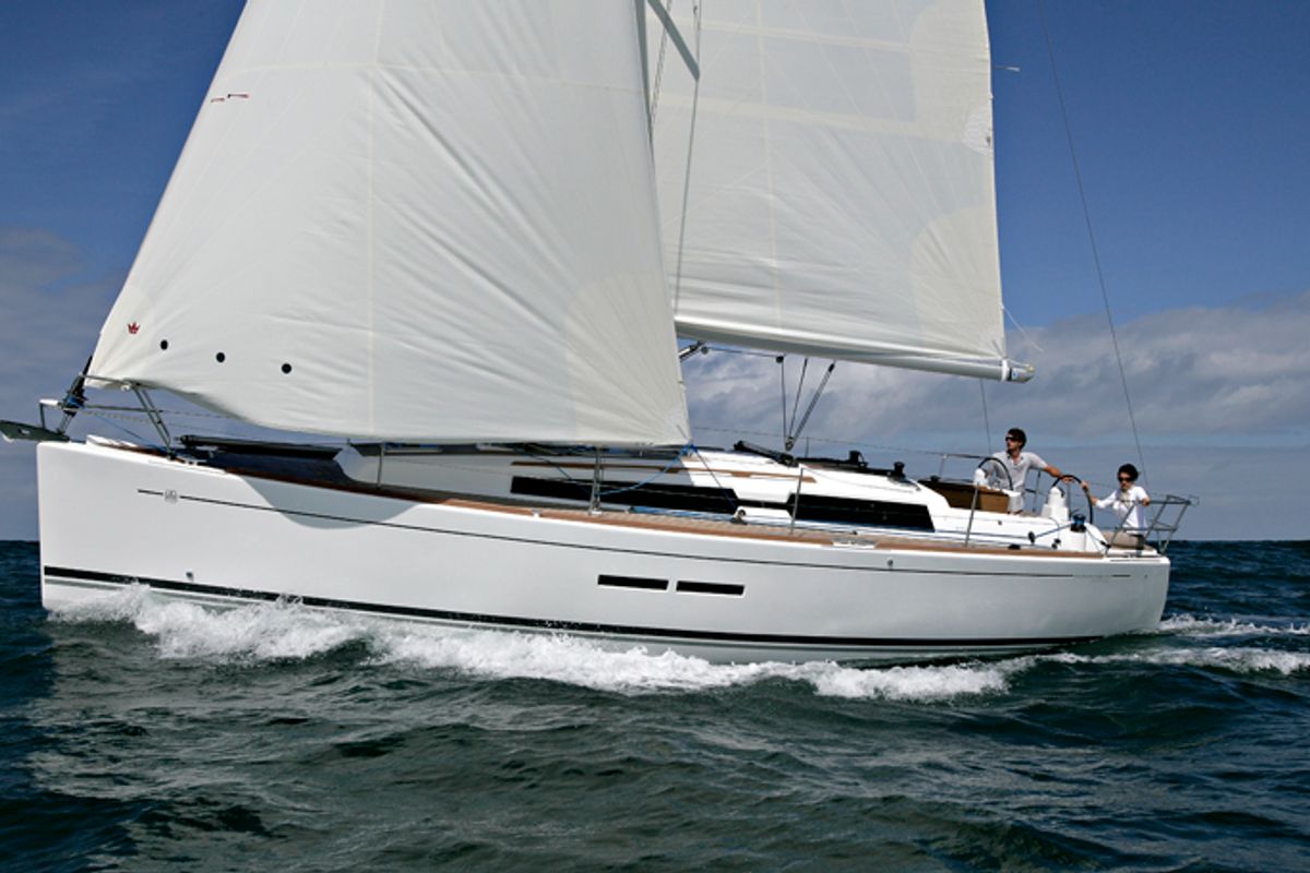 Exterior view of China Girl, a Dufour 375 GL sailboat at Grad Šibenik, Croatia