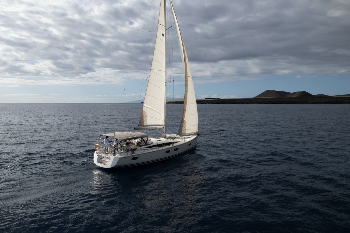 Exterior view of Joulukka, a Jeanneau 54 sailboat at Elephant Butte Estates, United States