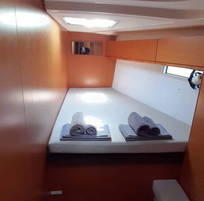 Cabin on Fantasia, a Bavaria Cruiser 51 sailboat at Municipal Unit of Rhodes, Greece