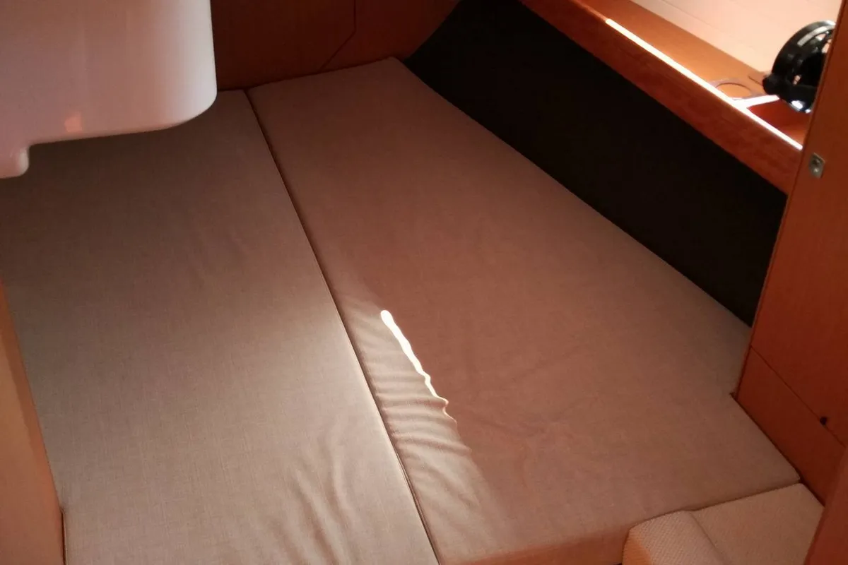 Cabin on Fantasia, a Bavaria Cruiser 51 sailboat at Municipal Unit of Rhodes, Greece