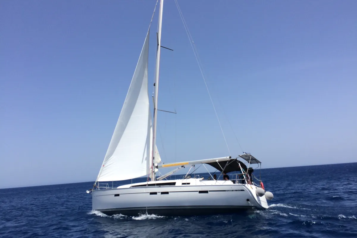 Fantasia, a Bavaria Cruiser 51 sailboat at Municipal Unit of Rhodes, Greece