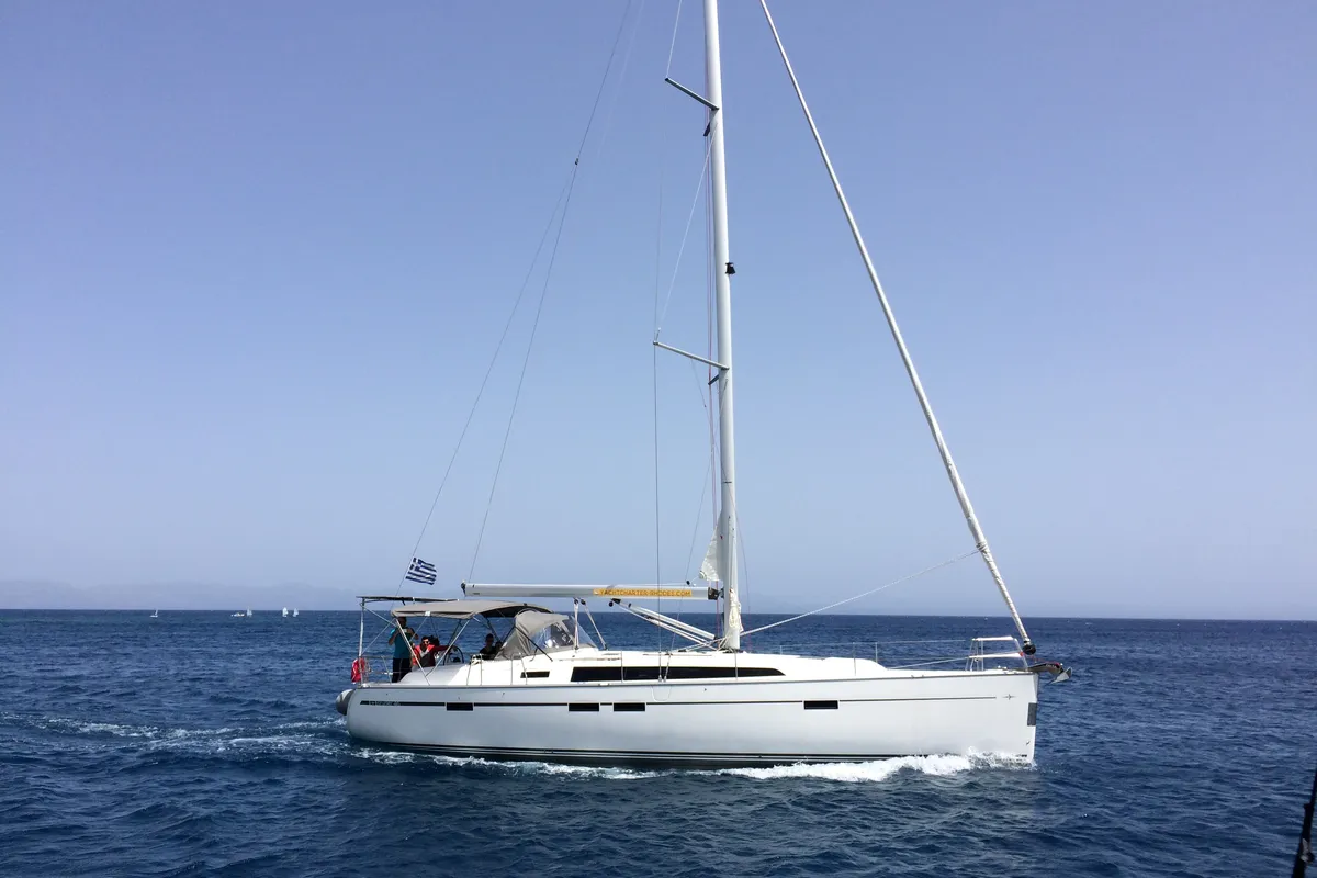 Fantasia, a Bavaria Cruiser 51 sailboat at Municipal Unit of Rhodes, Greece