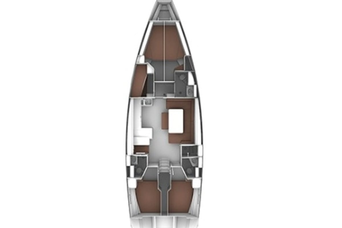Fantasia, a Bavaria Cruiser 51 sailboat at Municipal Unit of Rhodes, Greece