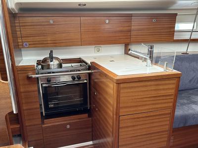 Galley of Piccola Strega, a AD Boats Salona 35 sailboat at Heiligenhafen, Germany