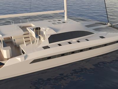 Exterior view of Solitaire 1740, a Gulet Solitaire 1740 catamaran at Athens, Greece