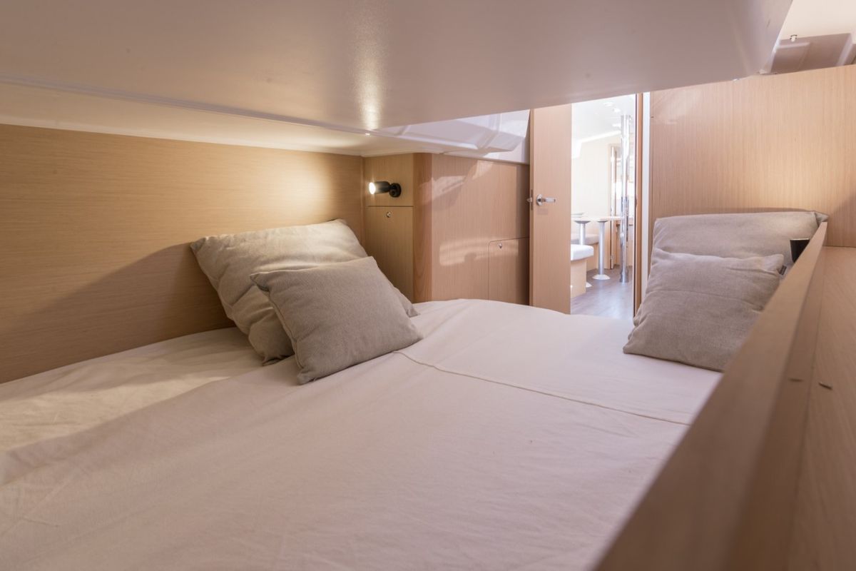 Cabin on Cvita, a Beneteau Oceanis 38.1 sailboat at Split, Croatia