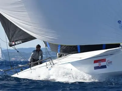 Exterior view of 009, a Nautor ClubSwan 36 sailboat at Split, Croatia
