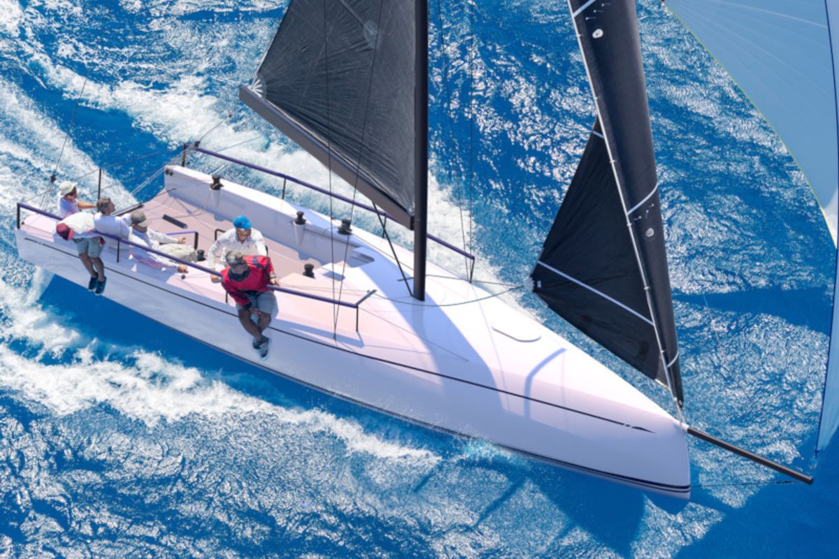 Exterior view of 009, a Nautor ClubSwan 36 sailboat at Split, Croatia