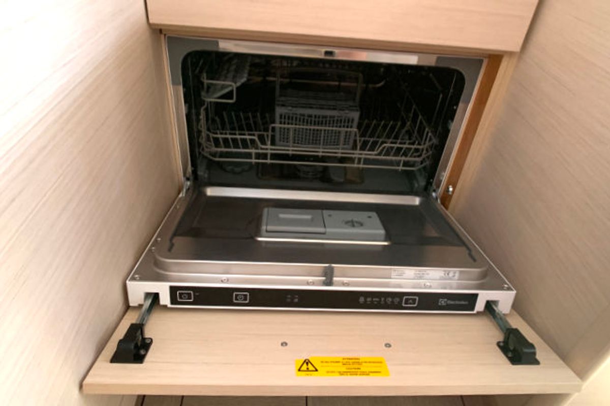 Galley of Cloudy Bay, a Beneteau Oceanis 51.1 sailboat at Općina Rogoznica, Croatia