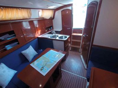 Salon of Nine Muses, a Hanse Yachts Hanse 342 sailboat at Sithonia Municipal Unit, Greece