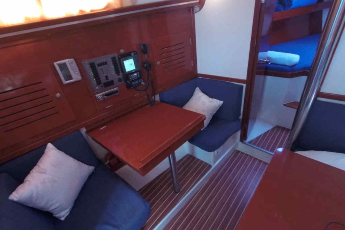 Salon of Nine Muses, a Hanse Yachts Hanse 342 sailboat at Sithonia Municipal Unit, Greece