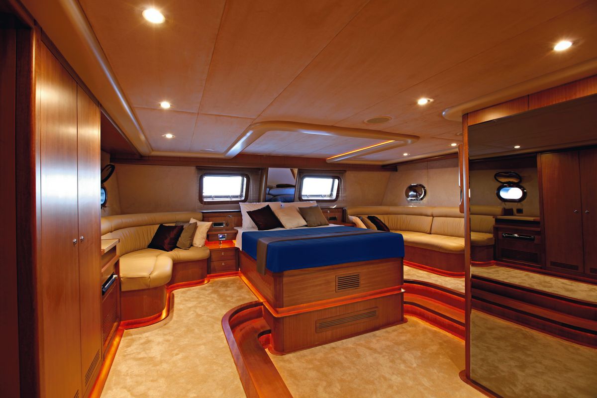 Cabin on Miss B, a Gulet Gulet gulet at Bodrum, Turkey