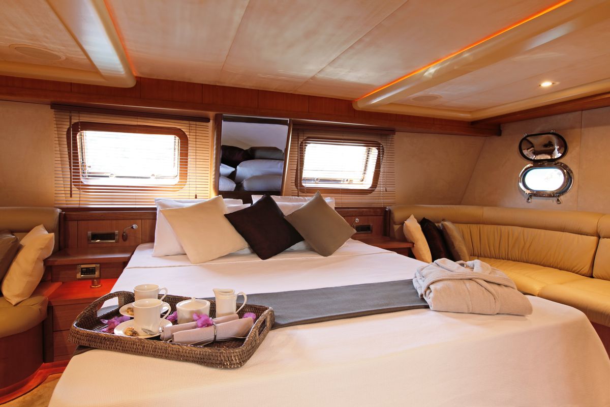 Cabin on Miss B, a Gulet Gulet gulet at Bodrum, Turkey