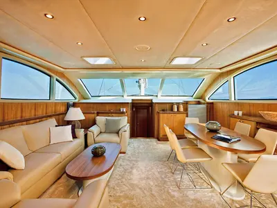 Salon of Miss B, a Gulet Gulet gulet at Bodrum, Turkey