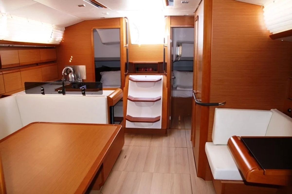 Salon of Code, a Jeanneau Sun Odyssey 439 sailboat at Marmaris, Turkey