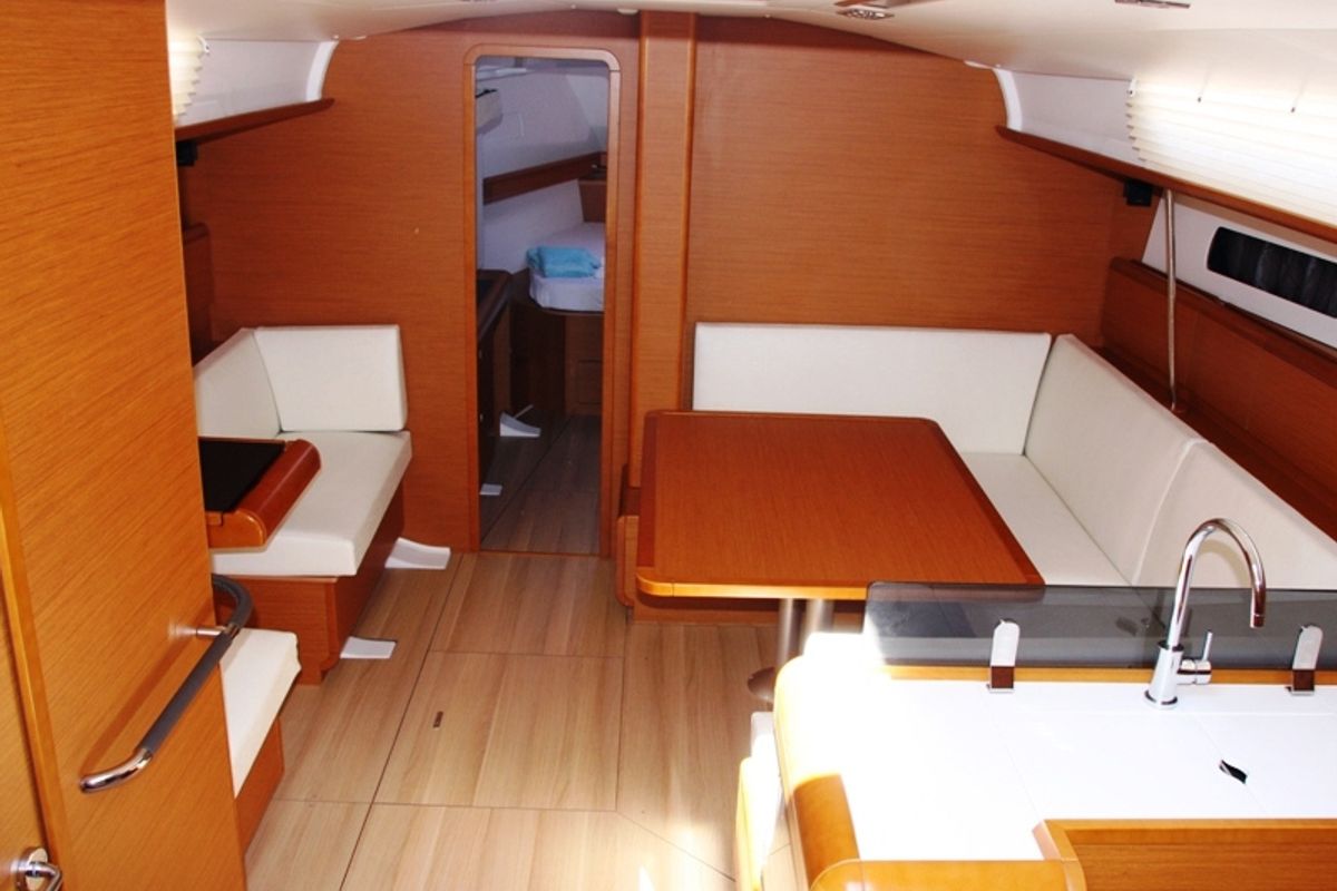Salon of Code, a Jeanneau Sun Odyssey 439 sailboat at Marmaris, Turkey