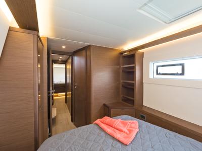 Cabin on Emmelia, a Lagoon 46 catamaran at Athens, Greece