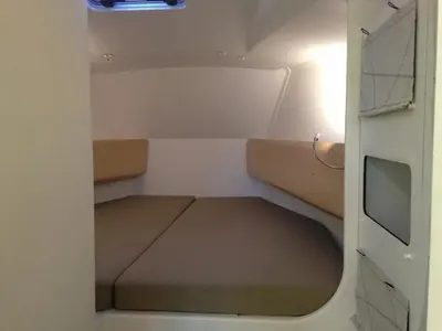 Cabin on Little Wing, a Pogo Structures Pogo 36 sailboat at Alameda, United States