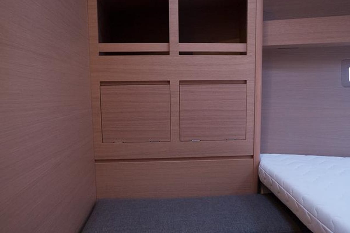 Cabin on Anemos, a Dufour 410 GL sailboat at Sithonia Municipal Unit, Greece