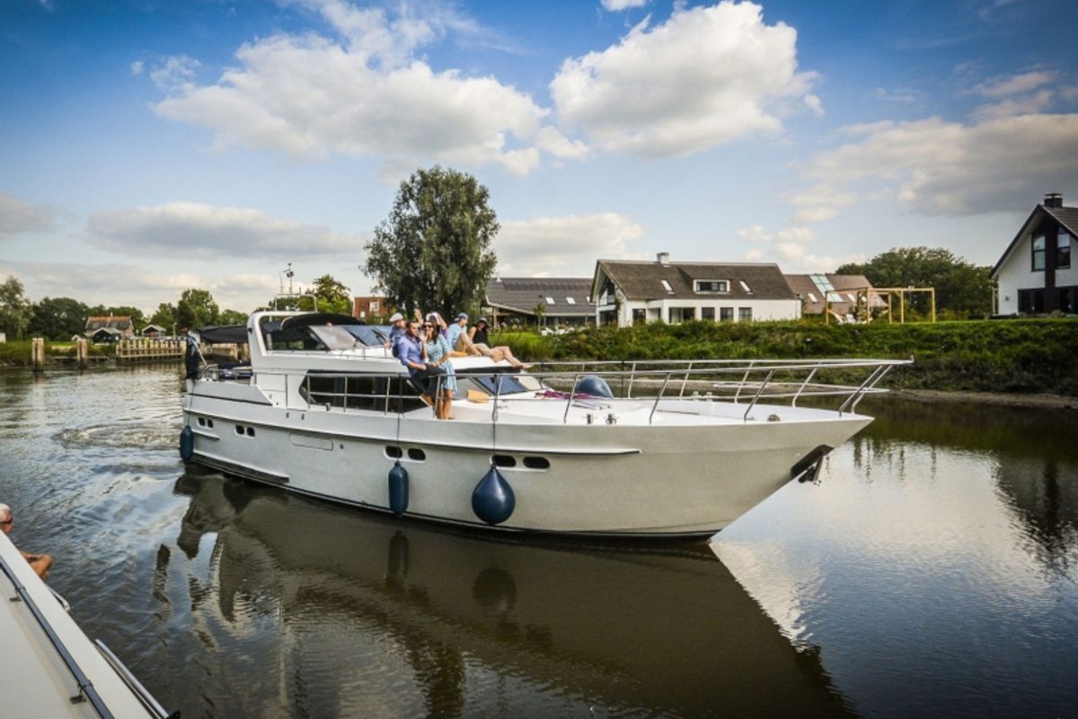 Exterior view of Royal, a Pacific Allure 155 motorboat at Heukelum, Netherlands