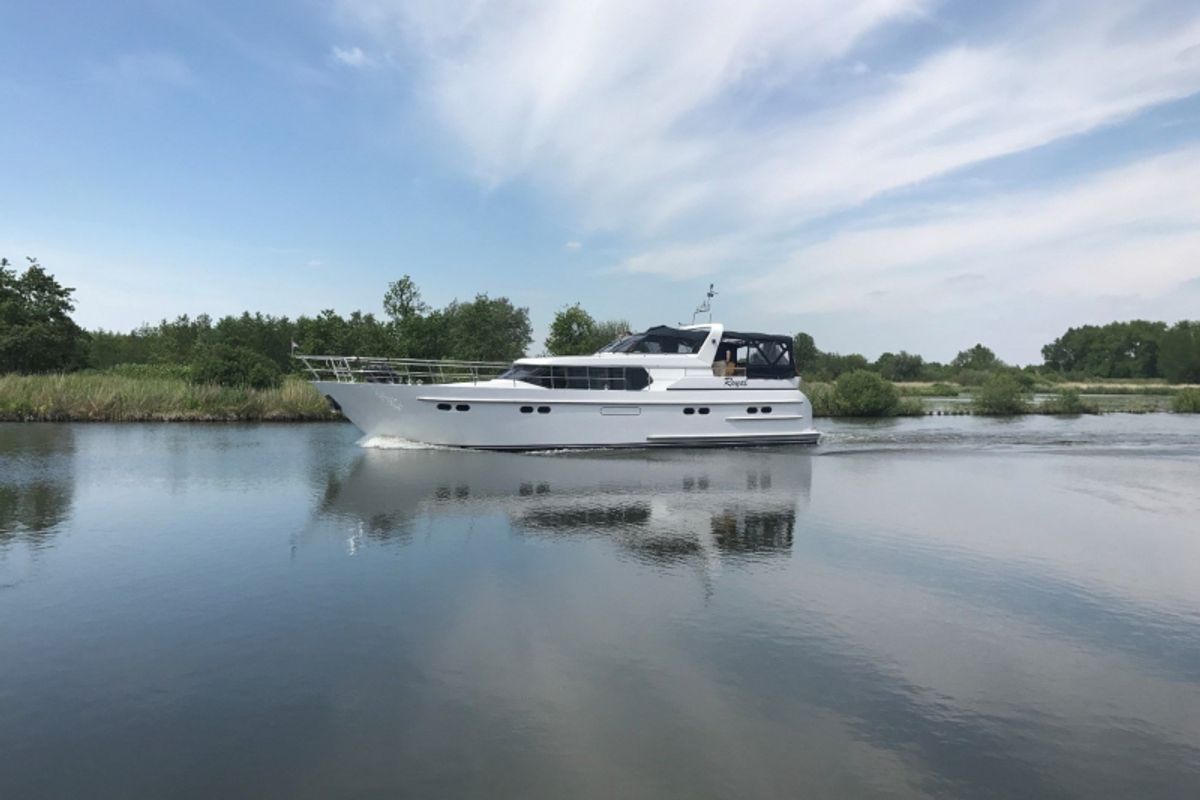 Exterior view of Royal, a Pacific Allure 155 motorboat at Heukelum, Netherlands