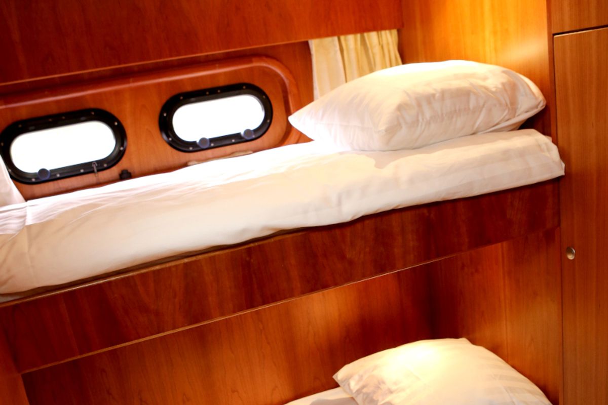 Cabin on Royal, a Pacific Allure 155 motorboat at Heukelum, Netherlands
