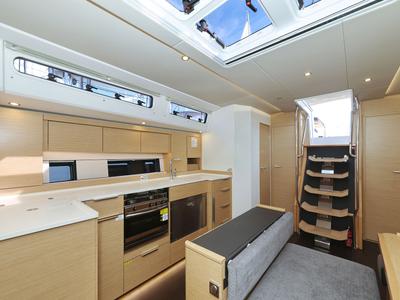 Galley of Vivid, a Hanse Yachts Hanse 510 sailboat at Grad Kaštela, Croatia