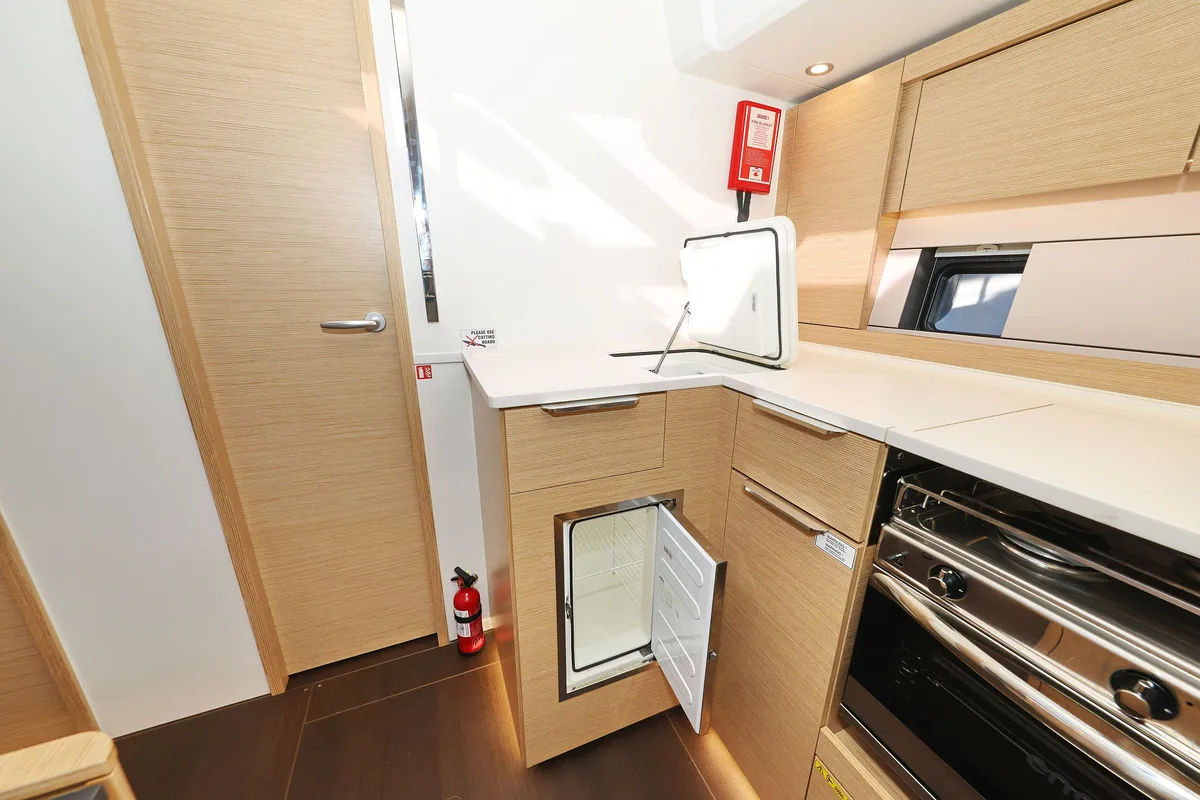 Galley of Vivid, a Hanse Yachts Hanse 510 sailboat at Grad Kaštela, Croatia
