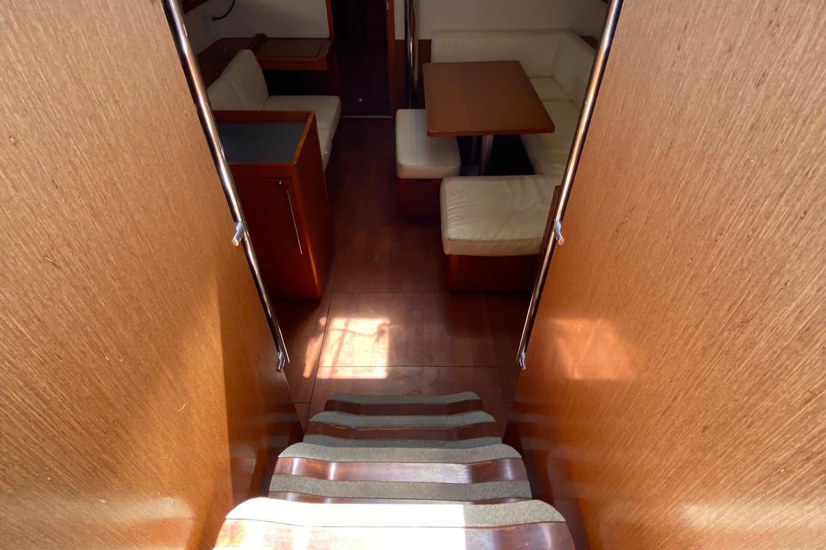 Callidora, a Beneteau Oceanis 45 sailboat at Municipal Unit of Rhodes, Greece