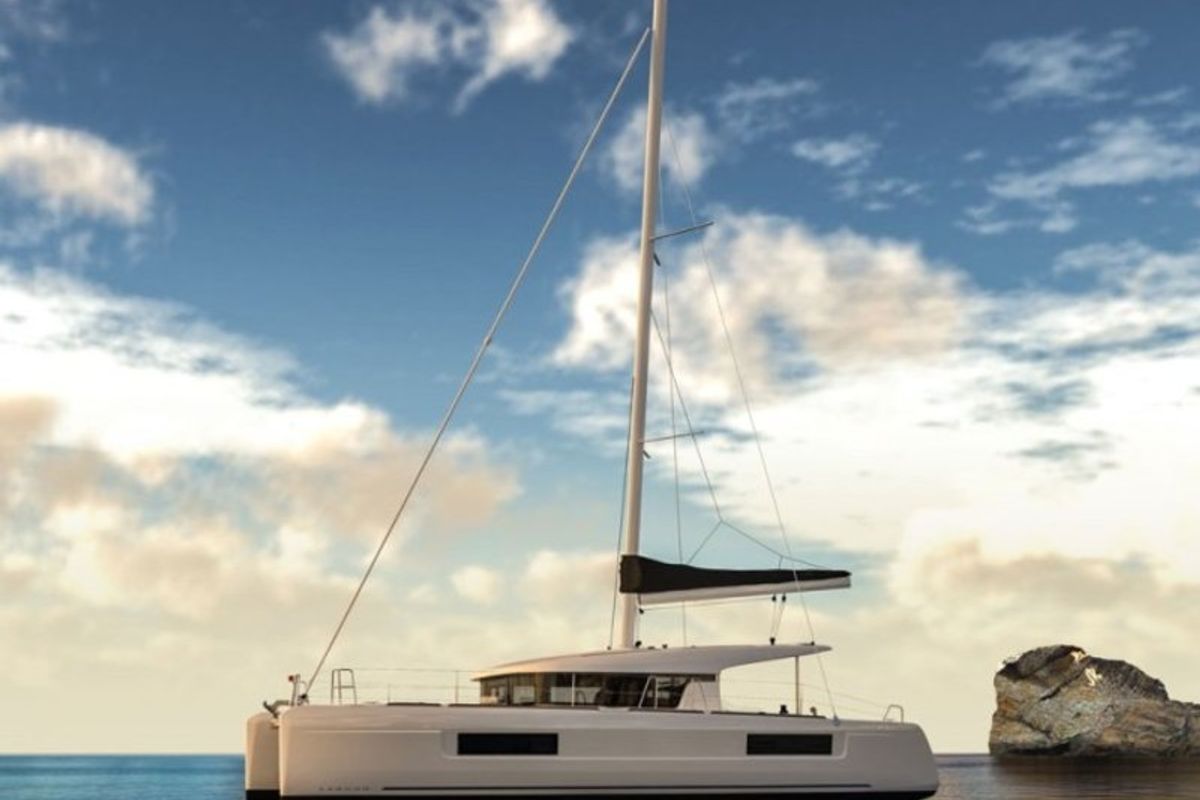 Exterior view of Bubbles Up, a Lagoon 40 catamaran at Road Town, British Virgin Islands