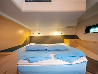 Cabin on Yassica, a Hanse Yachts Hanse 460 sailboat at Fethiye, Turkey
