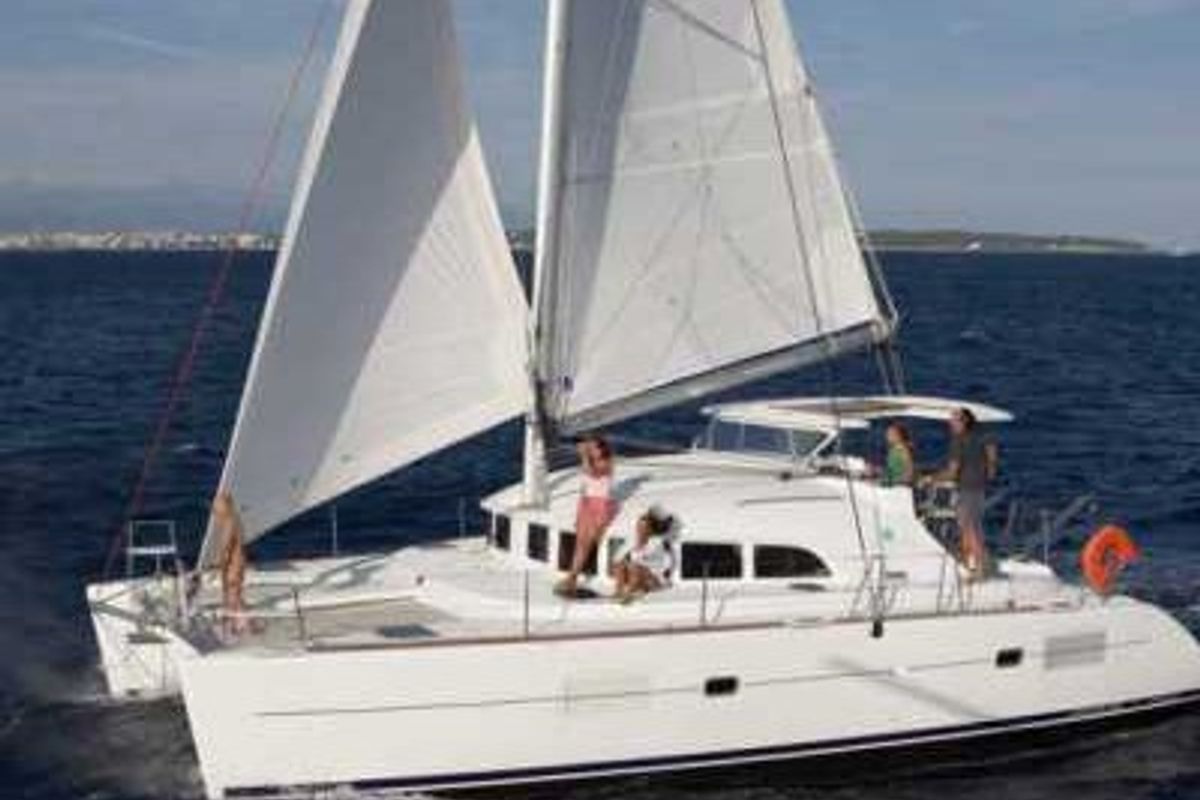 Modjo, a Lagoon 380 catamaran at Eden Island Marina, Seychelles