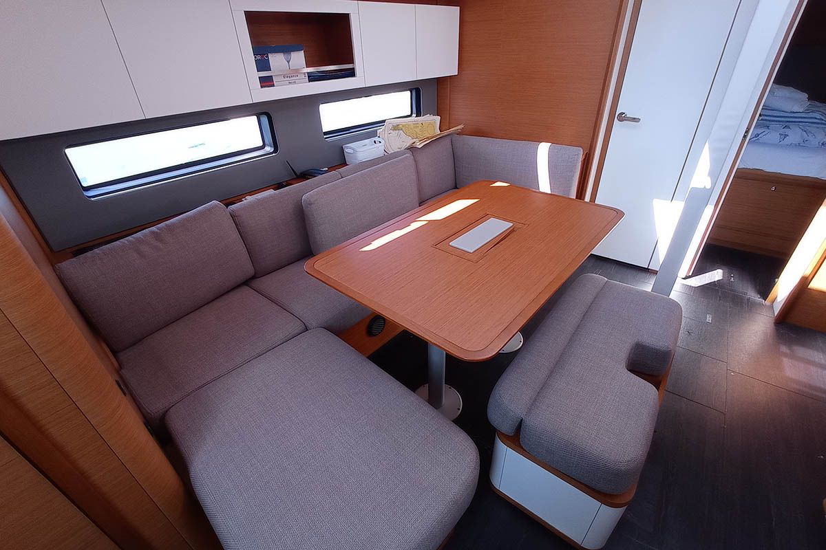 Salon of Cello, a Dufour 41 sailboat at Seget Donji, Croatia