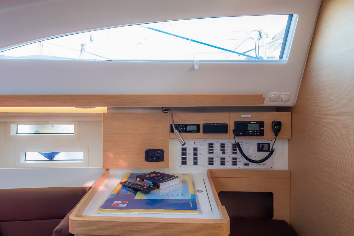 Adelyna, a Elan Impression 45 sailboat at Grad Biograd na Moru, Croatia