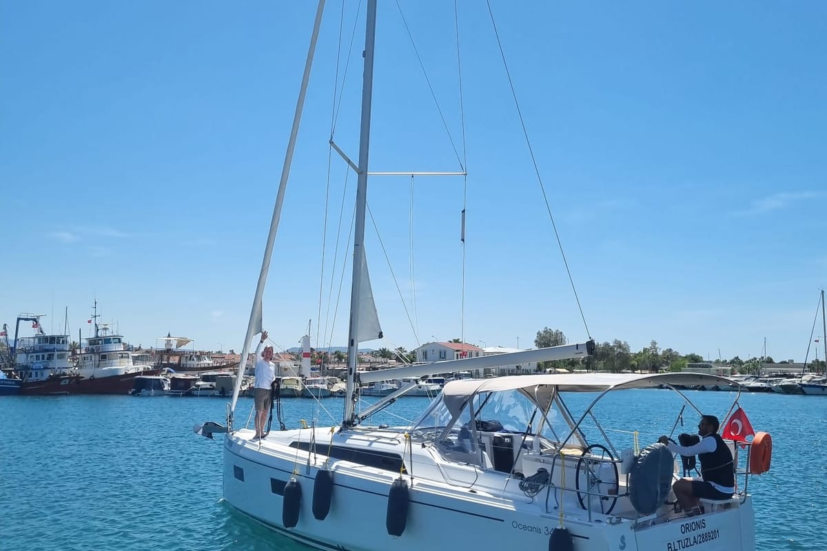 Orionis, a Beneteau Oceanis 34.1 sailboat at Marmaris, Turkey