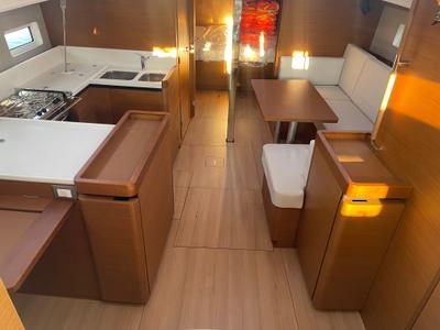 Salon of Virginia, a Jeanneau Sun Odyssey 440 sailboat at Volos Municipality, Greece