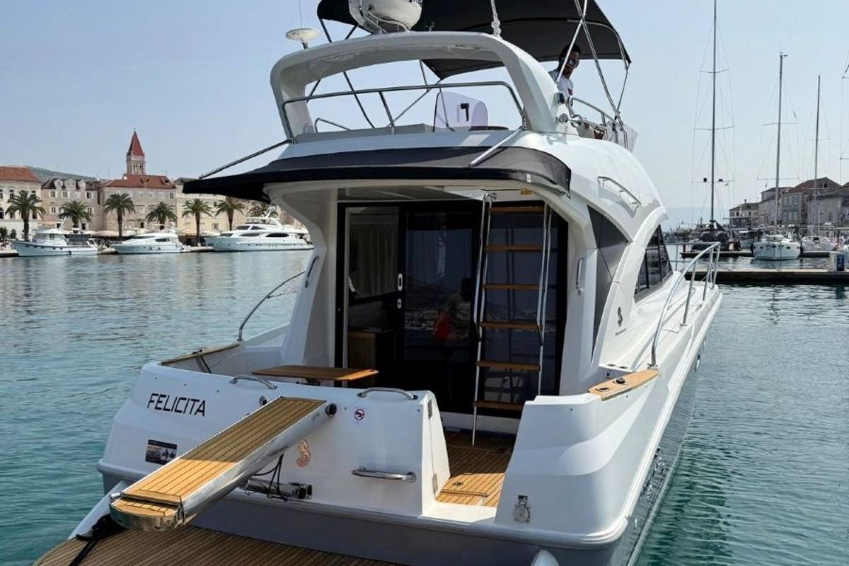 Exterior view of Antares 36, a Beneteau Antares 36 yacht at Grad Trogir, Croatia